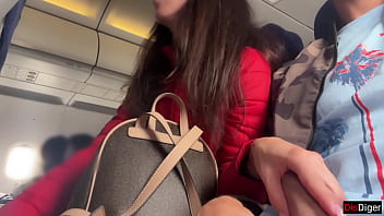 Exposing Myself Mid-flight: Stroking Hard In A Crowded Cabin