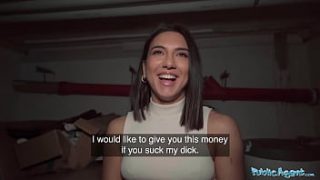 Gorgeous Brainy Brunette Gets Her Brains Fucked Out By A Random Cock