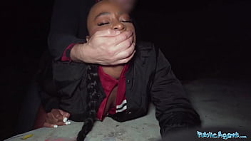 Hardcore Public Fuck: French Ebony Babe Begs For Rough Sex