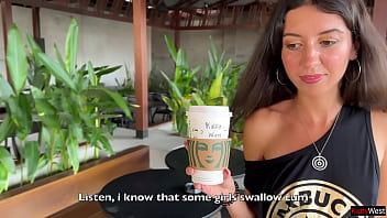 Public Sperm Surprise: A Filthy Cumwalk Through Starbucks, Blowjob In The Restroom, And Coffee Spiked With Cum