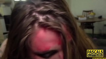Bound And Begging, This Thick Submissive Slut Takes The Whip