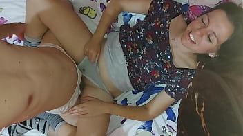 Naughty Stepsister Can’t Resist Her Stepbrother’s Massive Cock And They End Up In A Wild Fuck Session