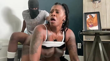 Big Booty Busty Ebony Marrijanee Begs For A Rough Doggy Style Fuck