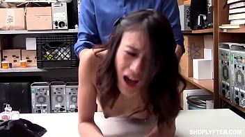 Naughty Asian Teen Thief Bargains With Her Body For Cop’s Leniency