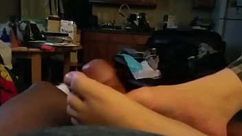 Slick Soles Milk A Thick Load All Over My Feet