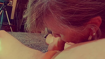 Granny Blue’s Mouthwatering View: My Lips Wrapped Around Your Hard Cock